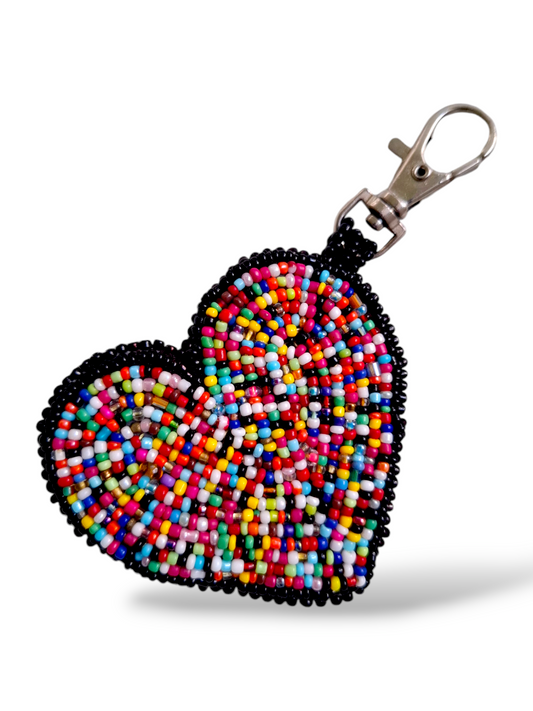 Confeti Heart Keychain