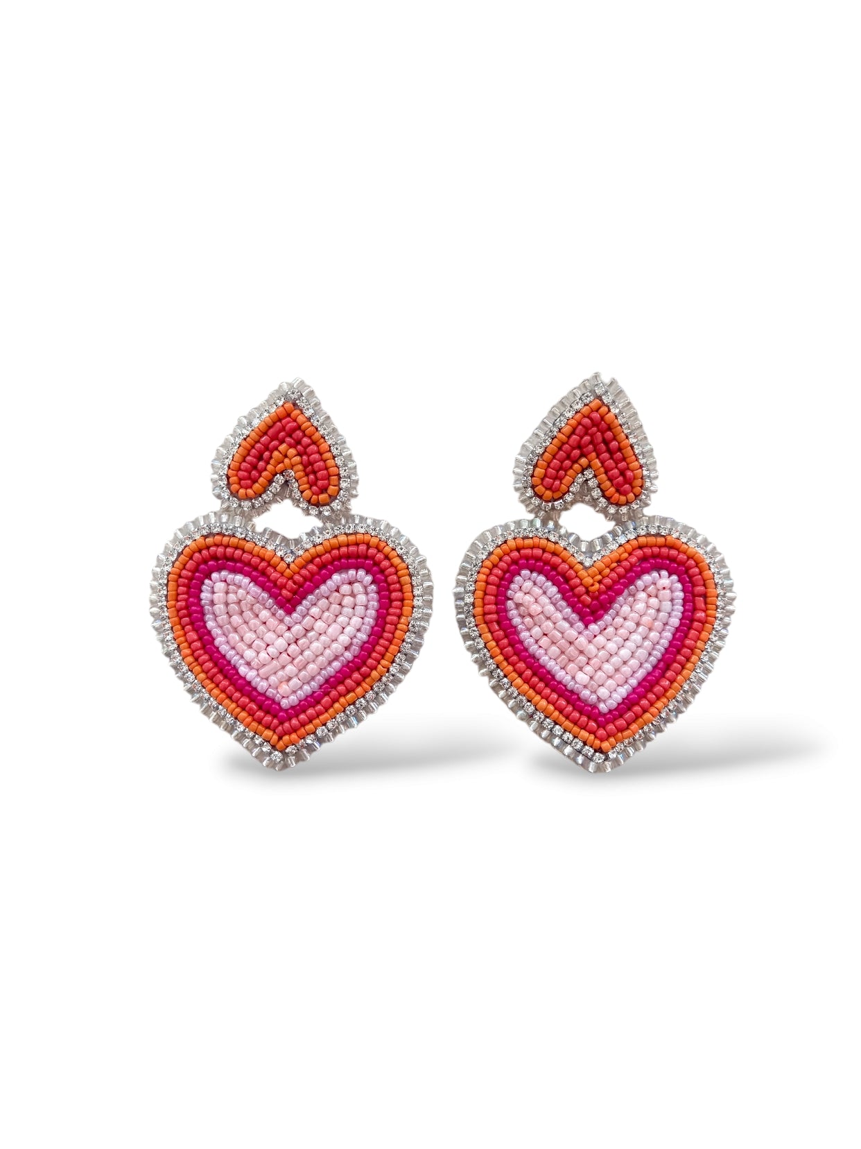 Watercolor Hearts Earrings