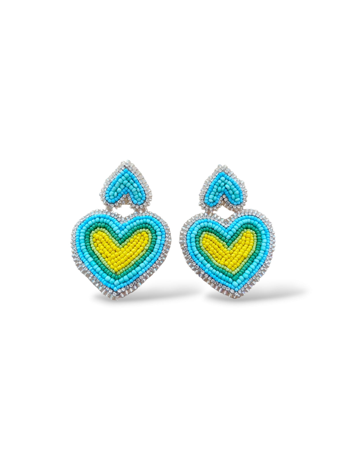 Watercolor Hearts Earrings