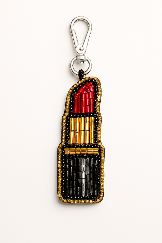Charm para bolso con forma de lápiz labial
