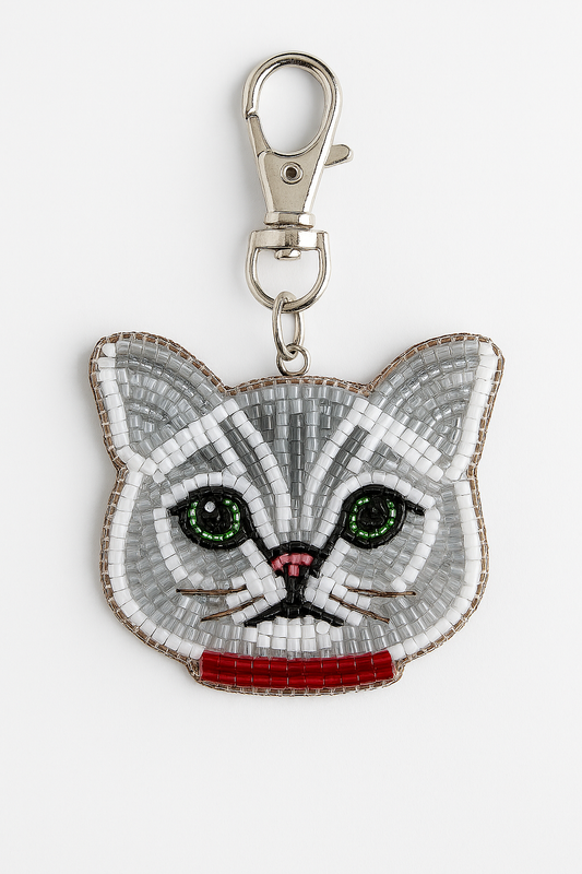 Colgante para bolso con diseño de gato