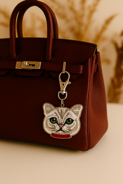 Colgante para bolso con diseño de gato