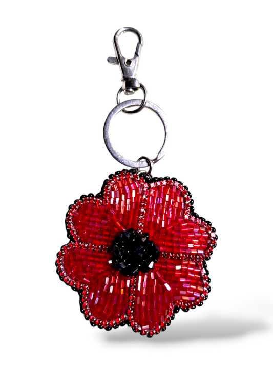 Charm para bolso con forma de flor de anémona