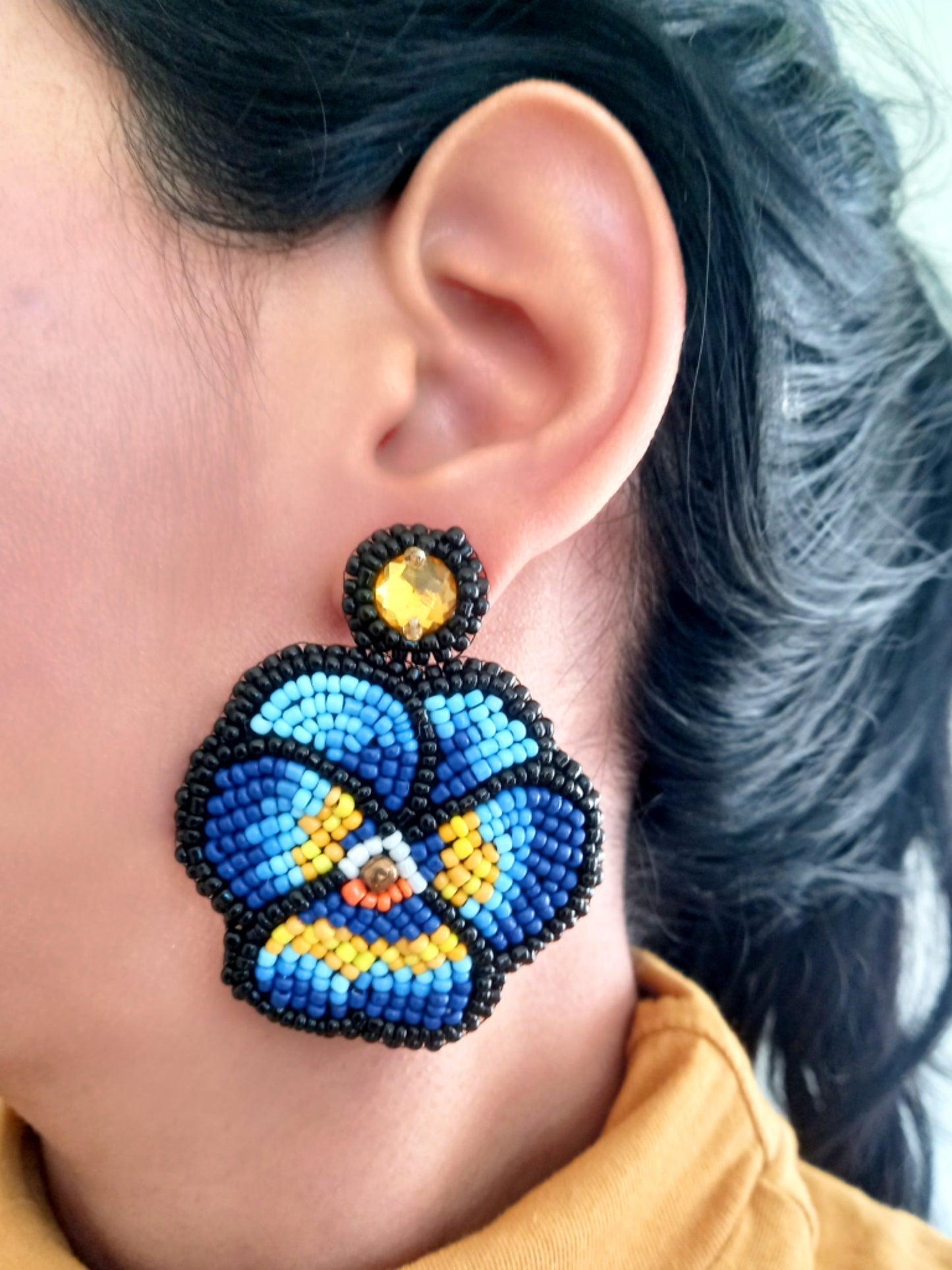 Pendientes Orquídeas