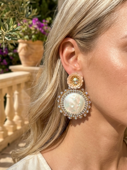 Stella Round Earrings
