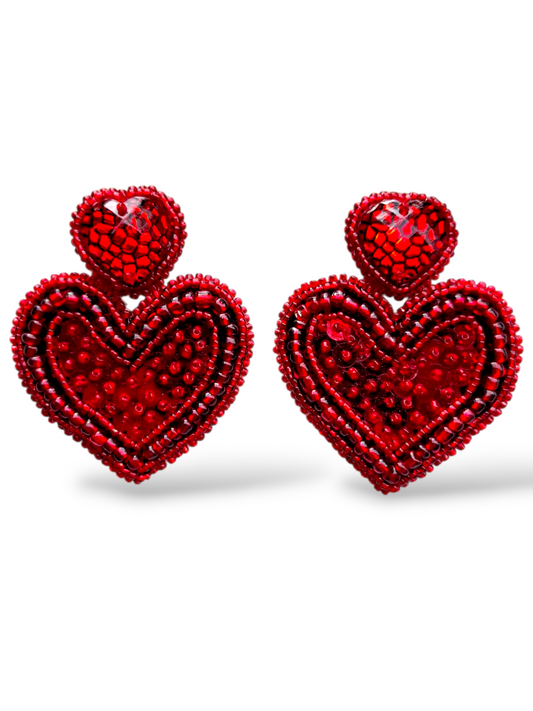 Pendientes de corazones Grianne