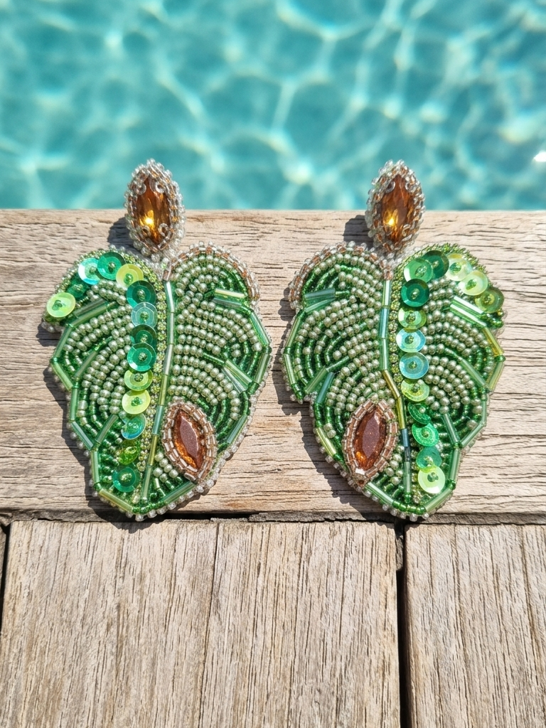 Monstera Leaves Earrings