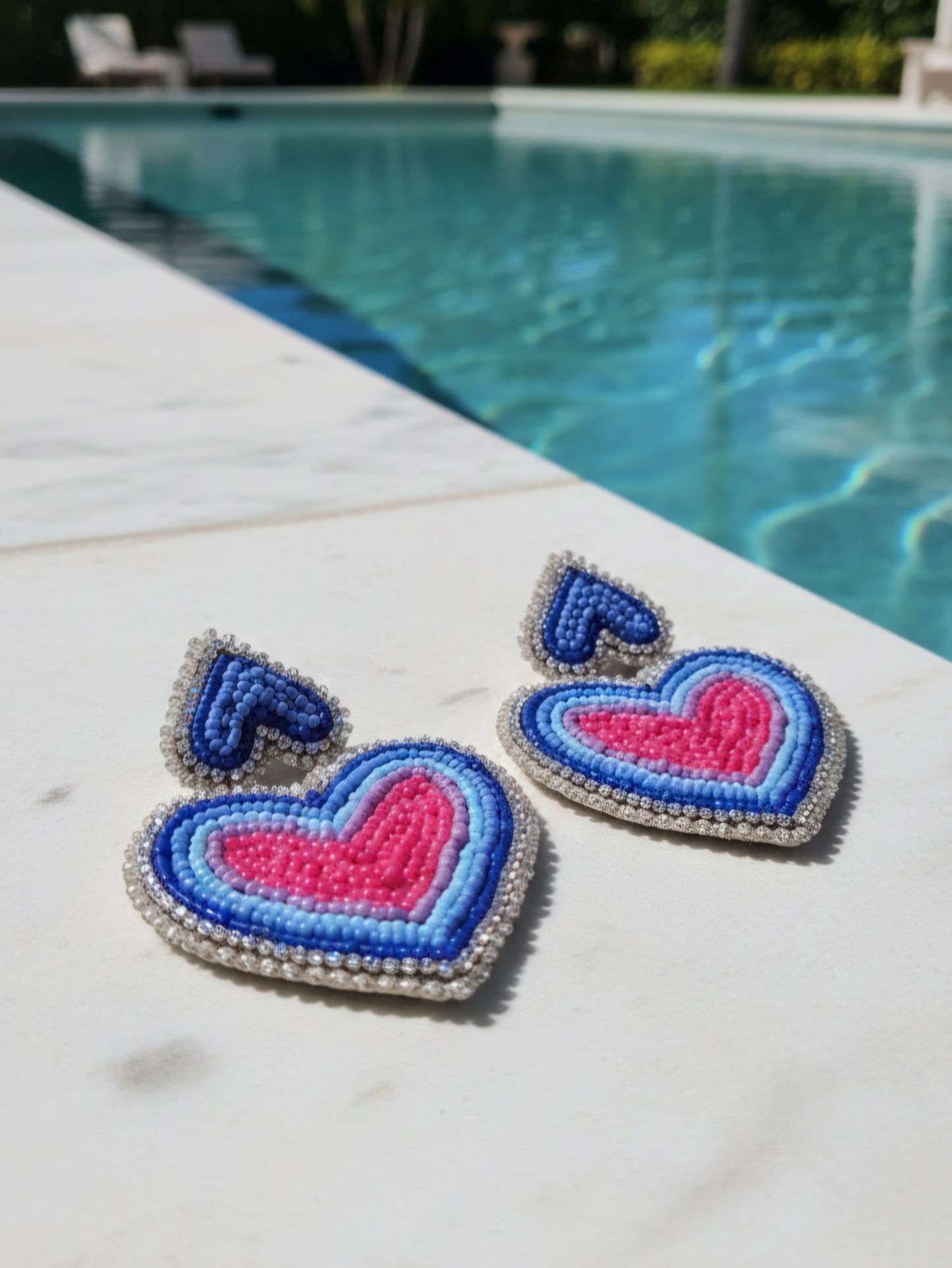 Pendientes Corazones de Acuarela