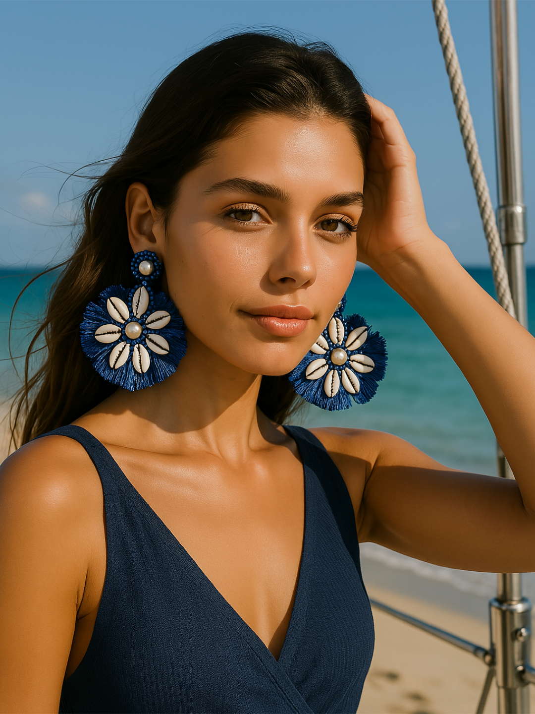 Pendientes Flor Marina