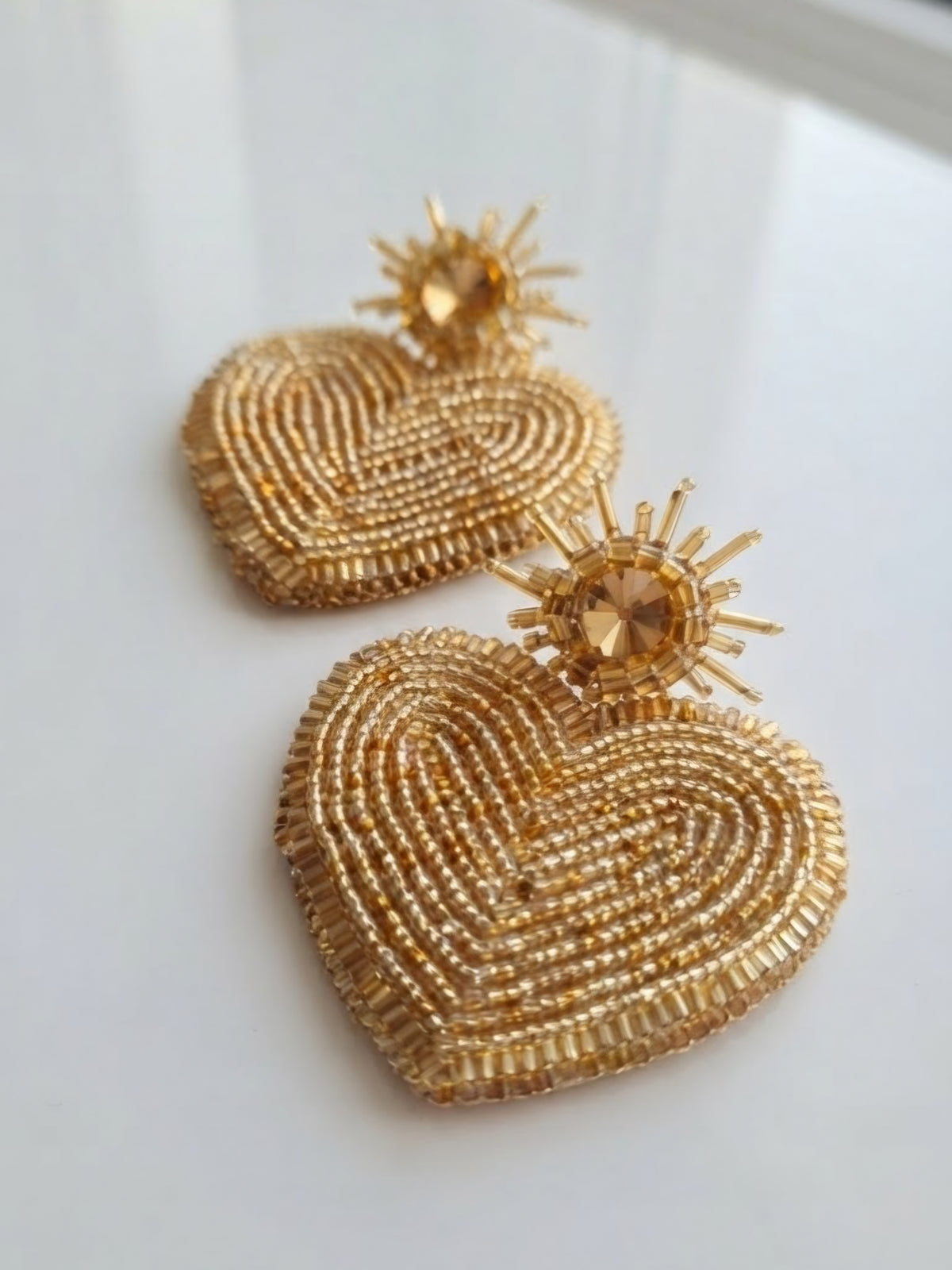 Pendientes de corazones de Venus