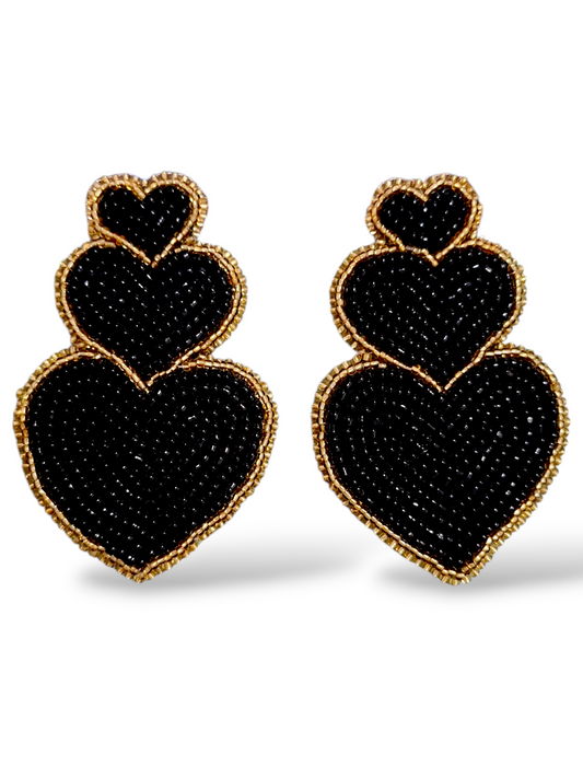 Pendientes de corazones de Valentina