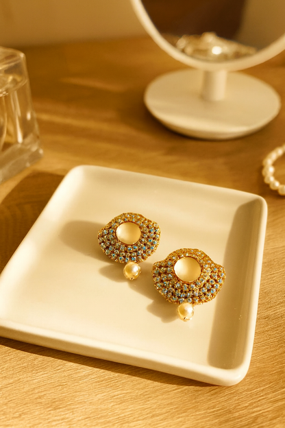 Pendientes de camelia