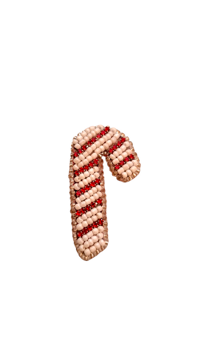 Christmas Cane Brooche