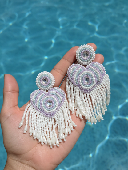 Pendientes Boa Corazones