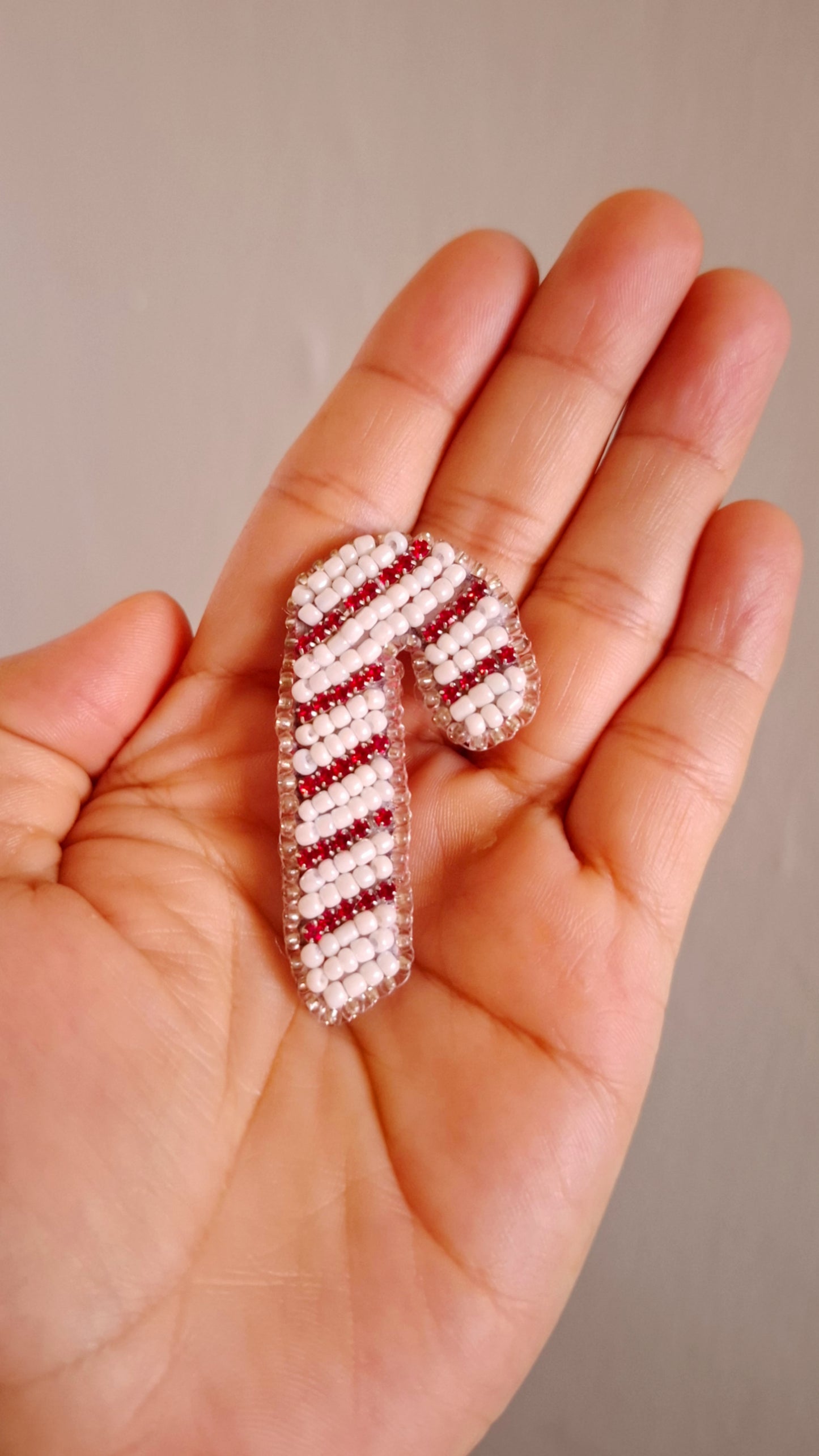 Christmas Cane Brooche