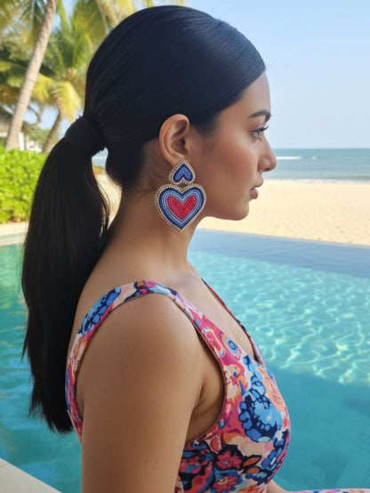 Pendientes Corazones de Acuarela