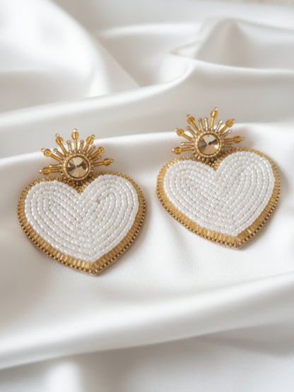 Pendientes de corazones de Venus