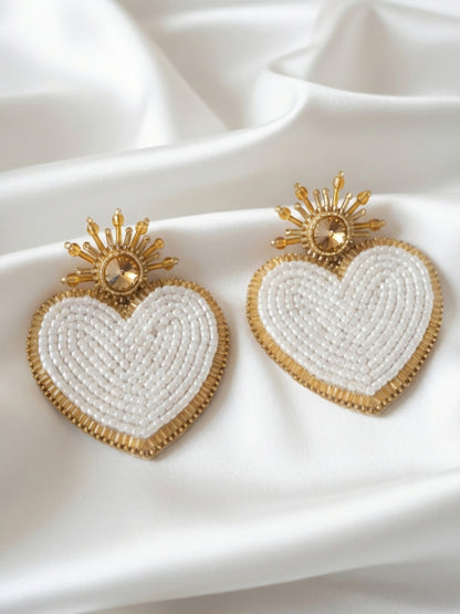 Pendientes de corazones de Venus