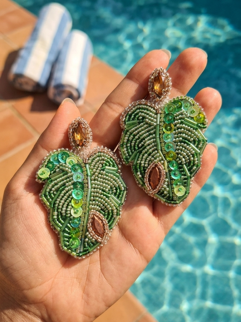 Monstera Leaves Earrings