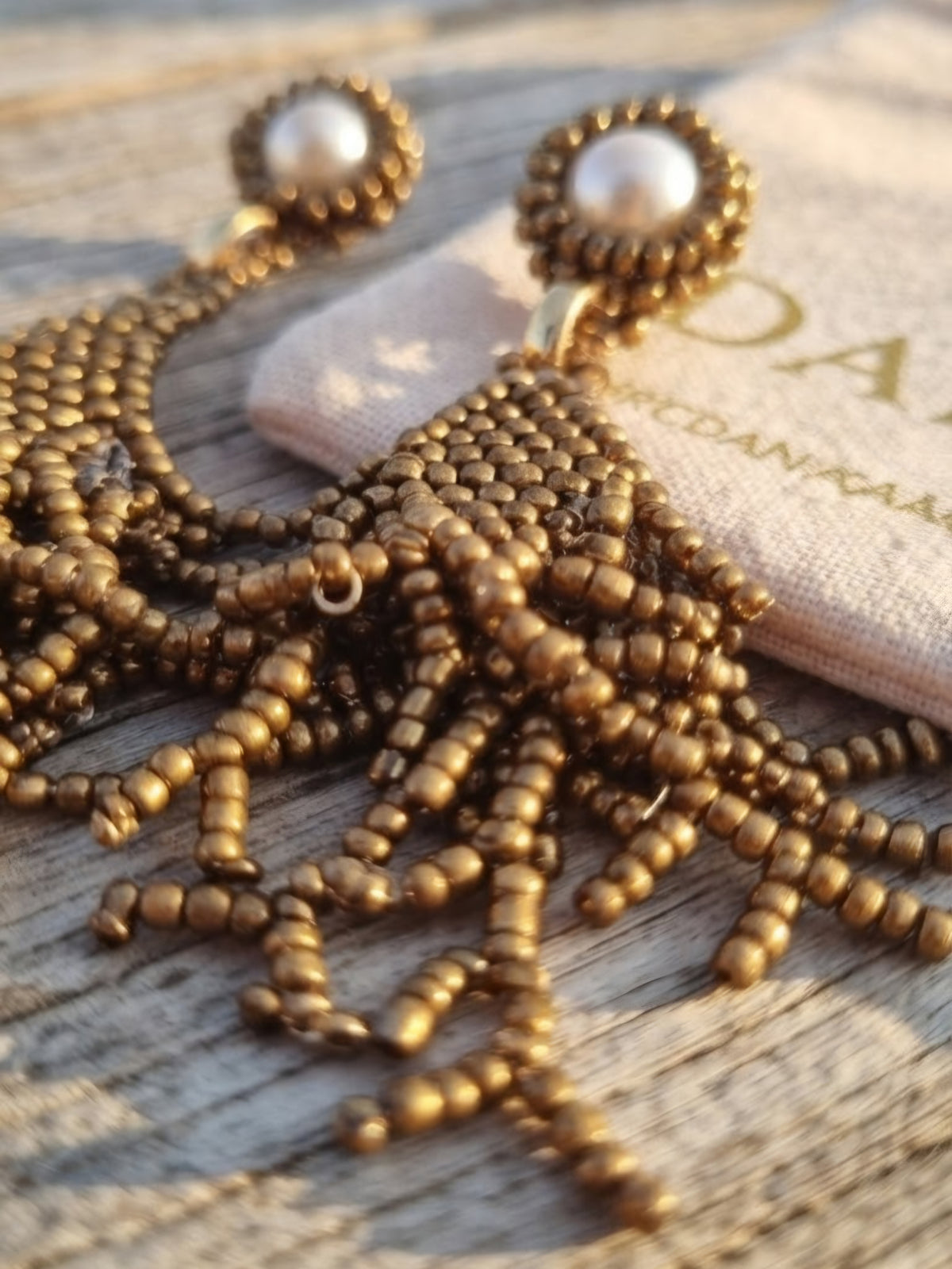Coral Reef Pearl Statement Earrings