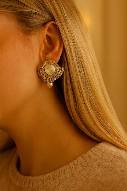 Pendientes de camelia