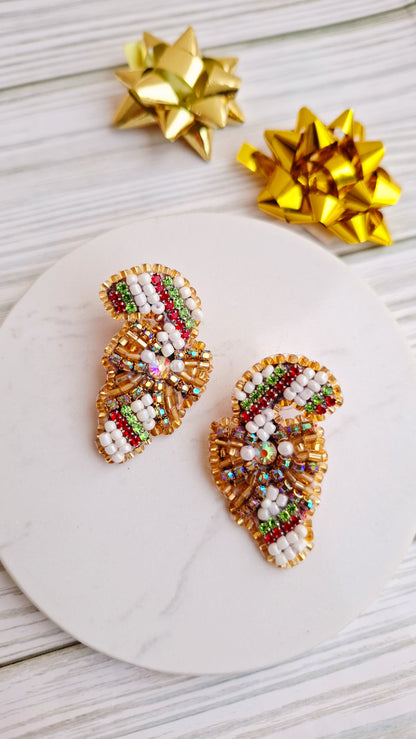 Pendientes Bastones de Navidad