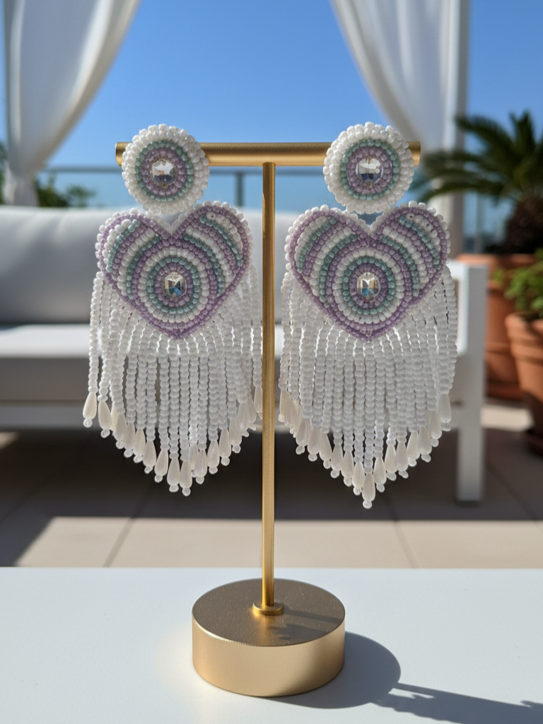 Pendientes Boa Corazones