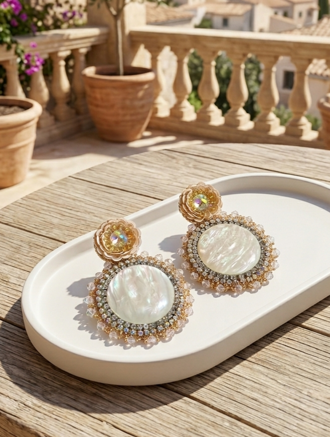 Stella Round Earrings