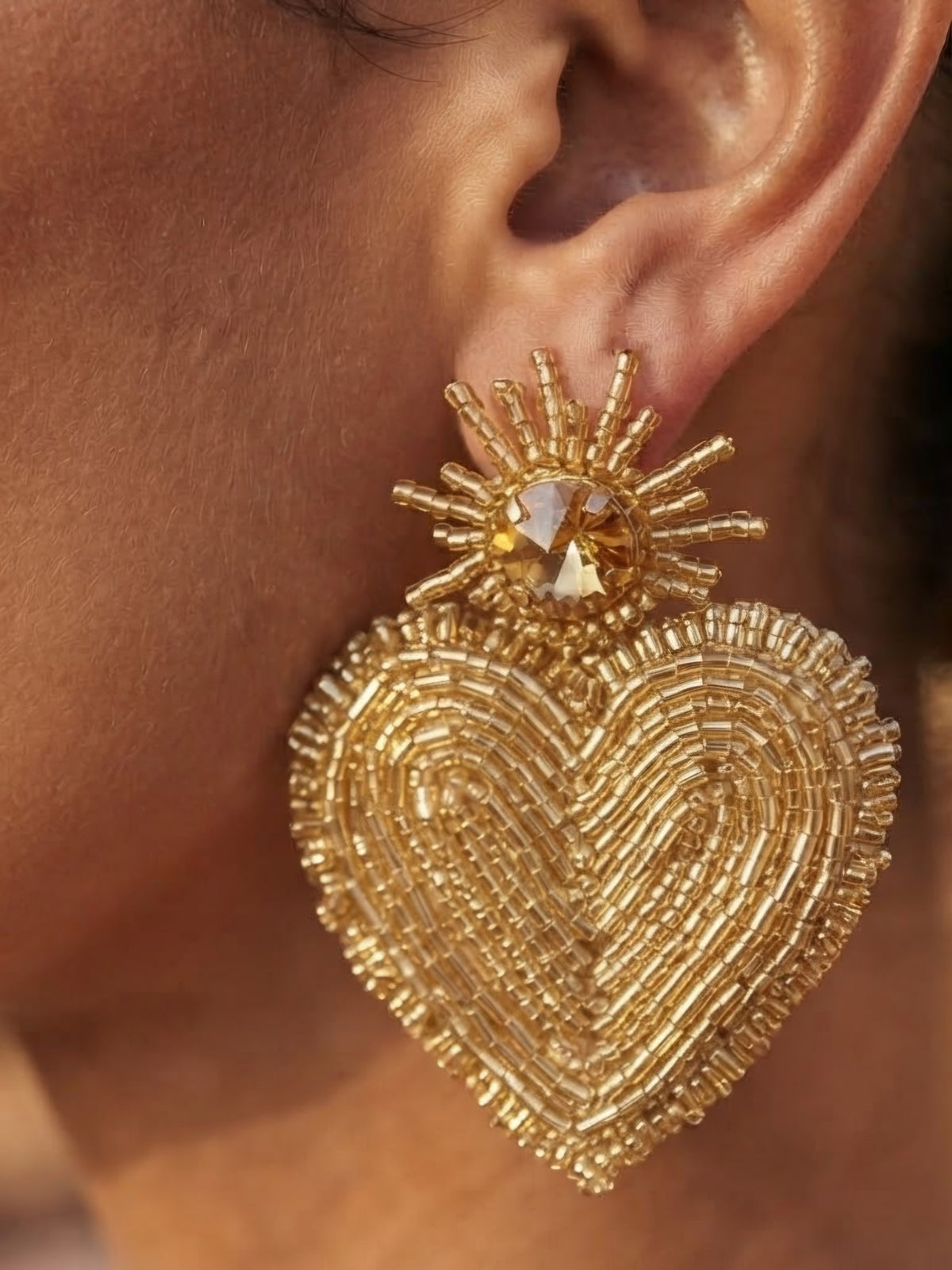 Pendientes de corazones de Venus