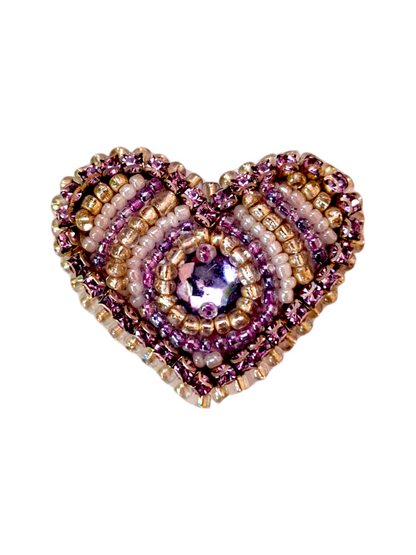 Purple Heart Brooche