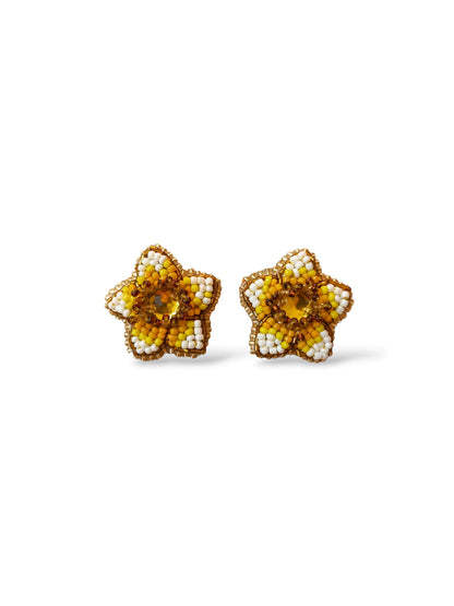 Zinnia Flowers Earrings